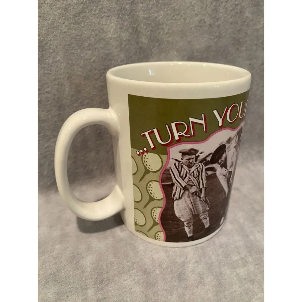 2000 The Three Stooges Coffee Cup Mug Playing Golf‎
